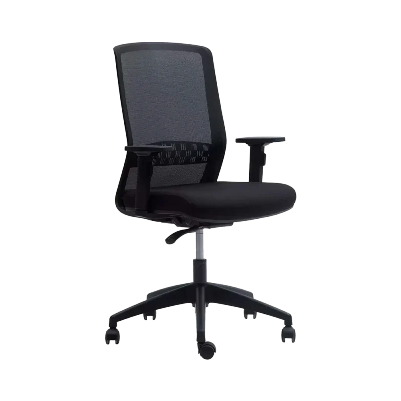 Silla Semi Ejecutiva Bossed Negra