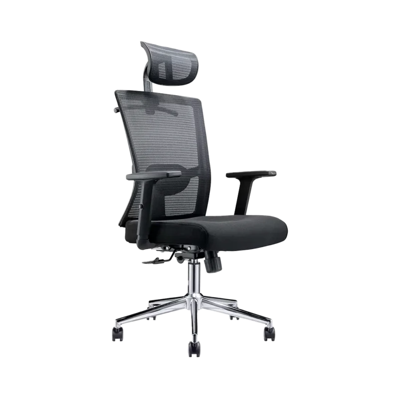 Silla Semi Ejecutiva Tersa Base Cromada