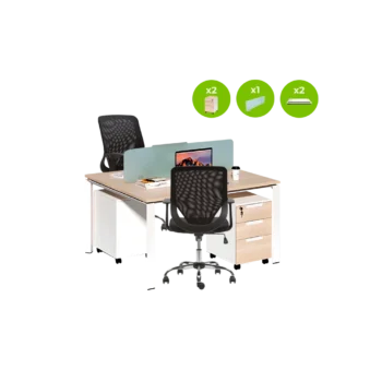 Combo muebles de Oficina: Estación de Trabajo para 2 personas
