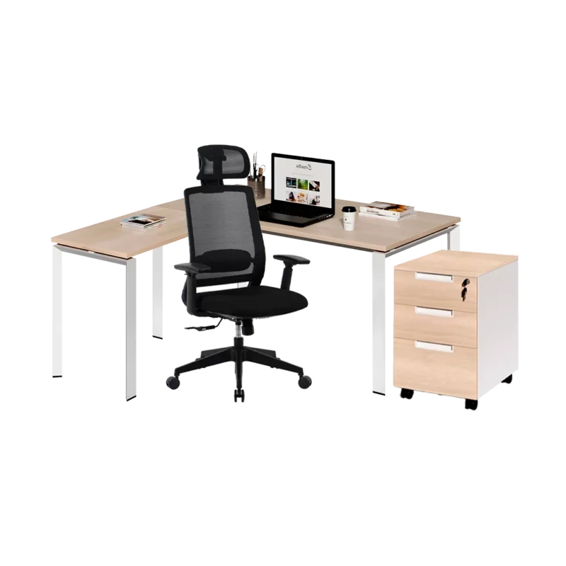 Combo muebles de Oficina: Estación de Trabajo Individual Medium